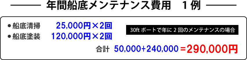 船底メンテナンス費用