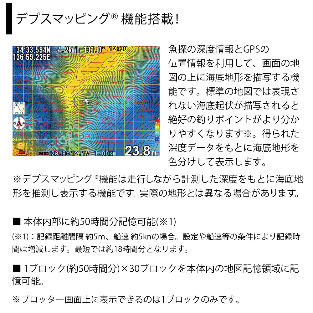 デプスマッピング機能搭載