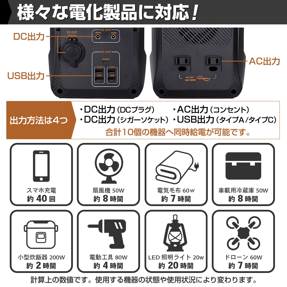 様々な電化製品に対応