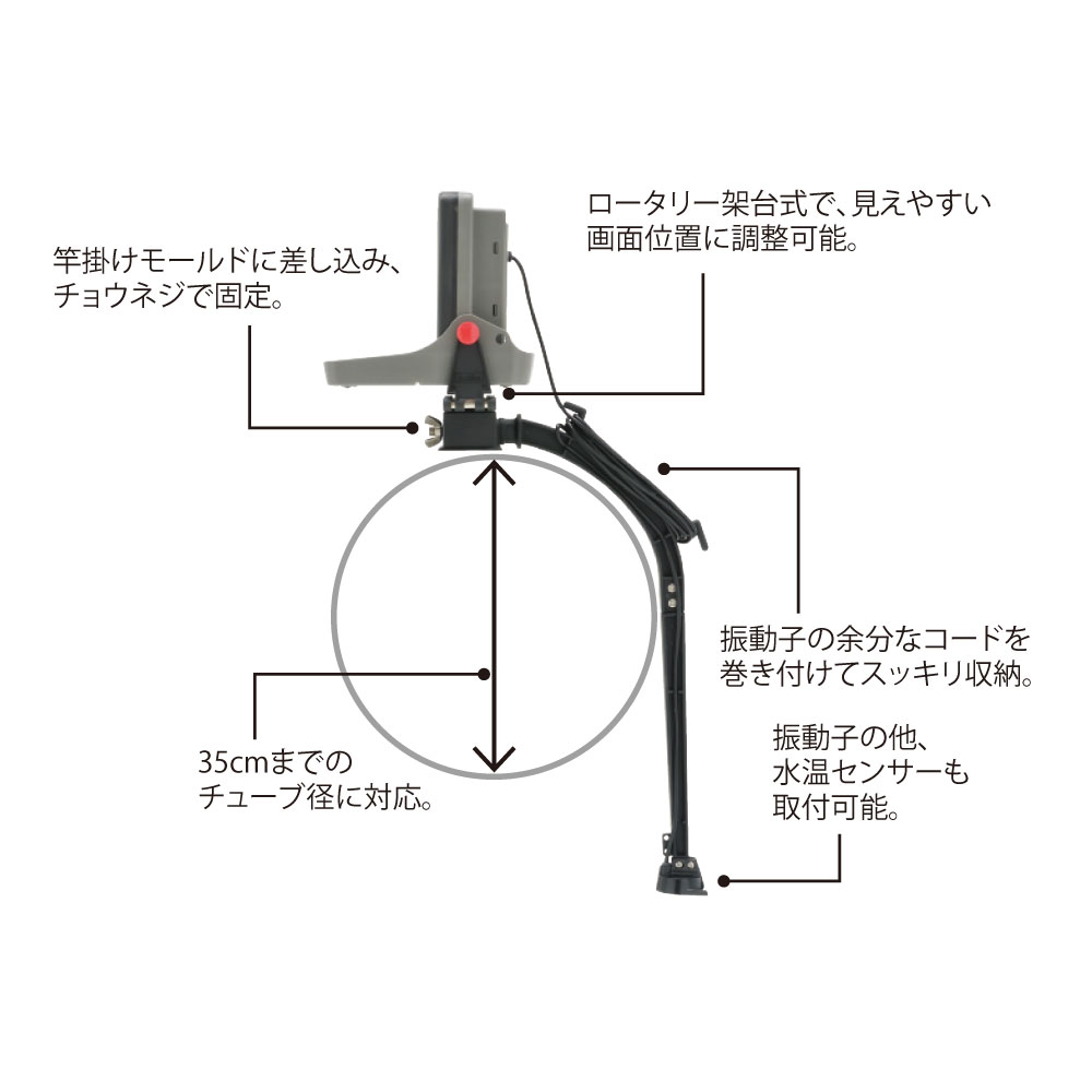 ※魚探は別売です。