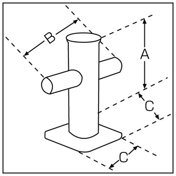 A/150 B/150 C/100mm