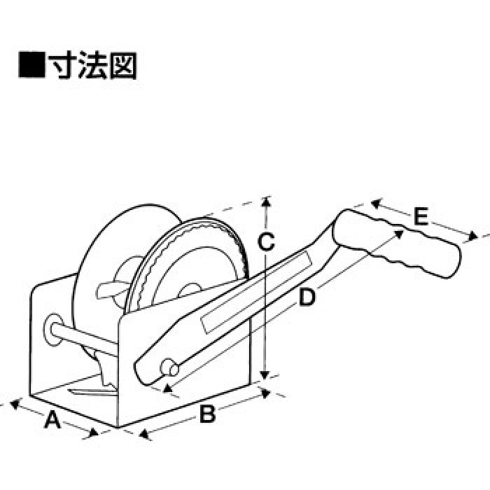 サイズ(寸法mm)：A=90,B=125,C=130,D=190,E=110