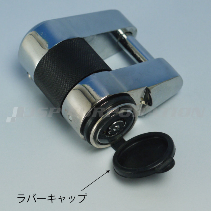 ラバーキャップとオーリングにより、キーシリンダー内へのホコリや水の浸入を防ぎます。